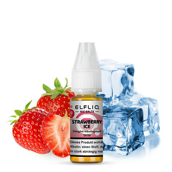 Elfliq by Elfbar Strawberry Ice Nikotinsalz Liquid 10ml 10mg