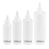 Leerflasche rund mit Spitze (HDPE)