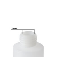 Leerflasche rund mit Spitze (HDPE)