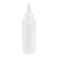Leerflasche rund mit Spitze (HDPE) 120ml