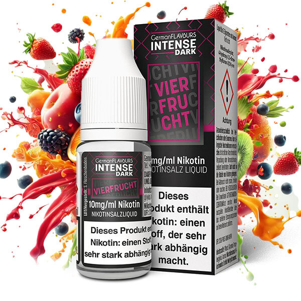 Intense Dark Vierfrucht 10ml Nikotinsalz Liquid 10mg