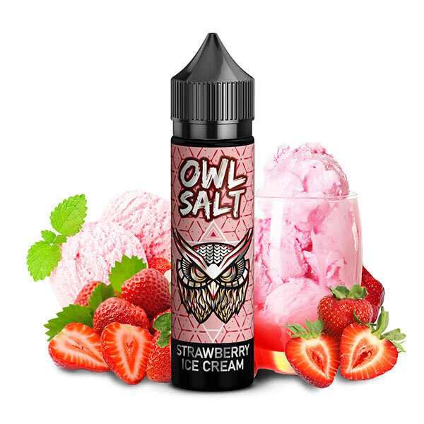 OWL Salt Longfill Strawberry Ice Cream 10ml Aroma