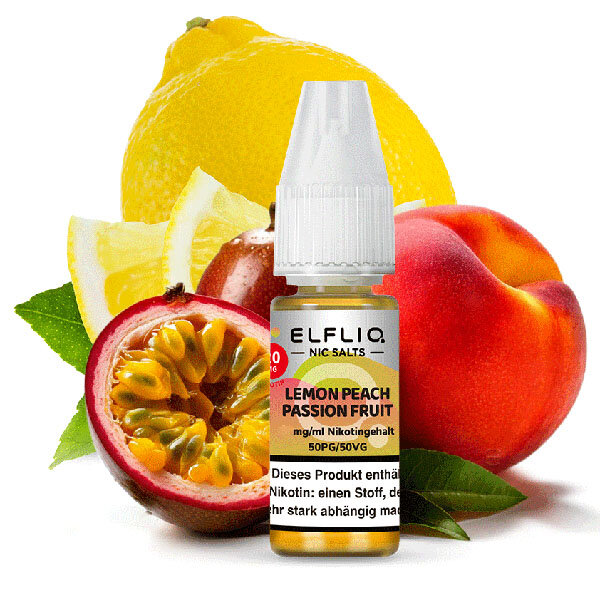 Elfliq by Elfbar Lemon Peach Passion Fruit Nikotinsalz Liquid 10ml