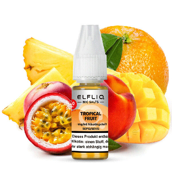Elfliq by Elfbar Tropical Fruit Nikotinsalz Liquid 10ml