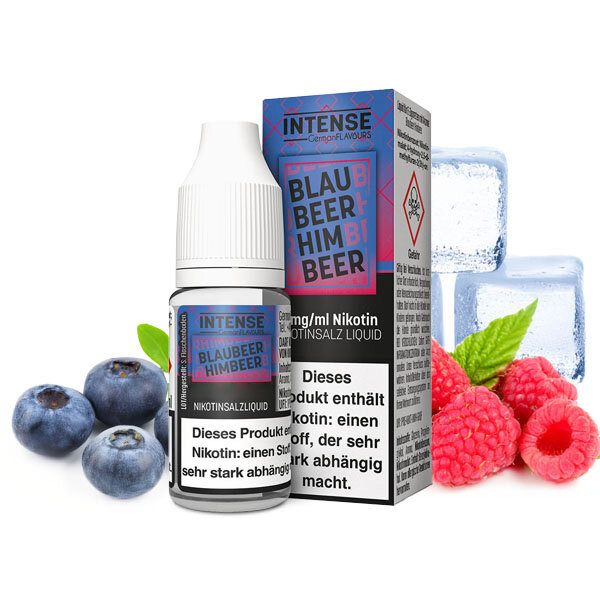 Intense Blaubeer Himbeer 10ml Nikotinsalz Liquid 10mg