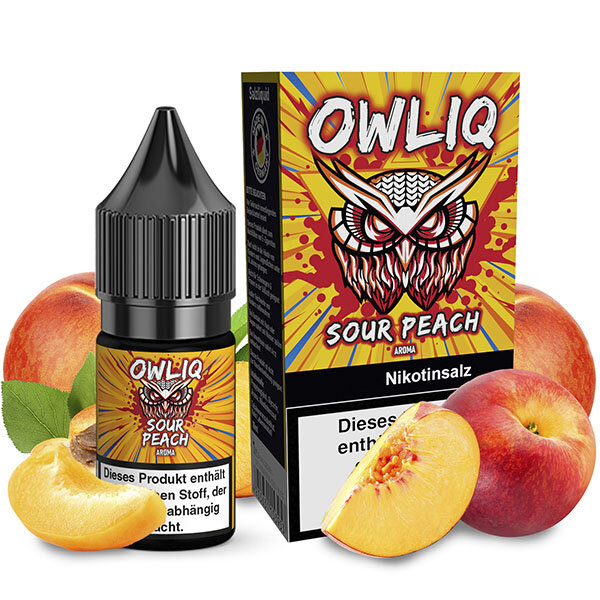 OWLIQ Sour Peach Nikotinsalz Liquid