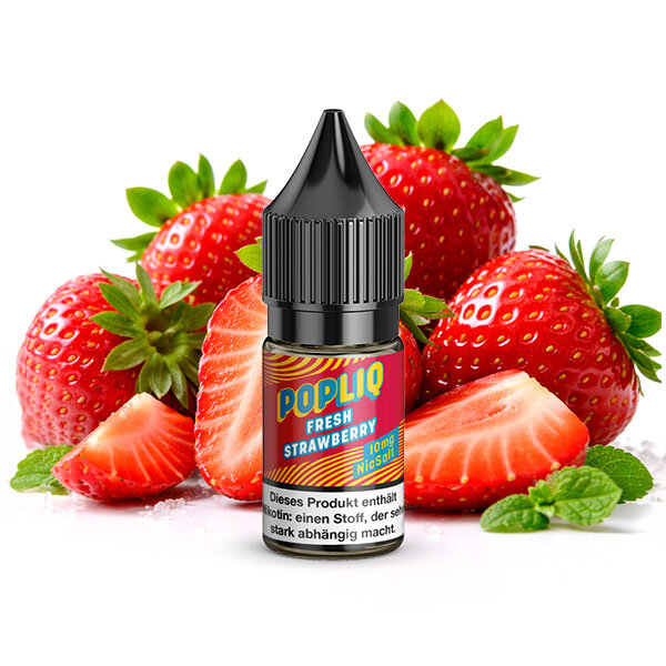 PopLiq Fresh Strawberry Nikotinsalz Liquid 10ml