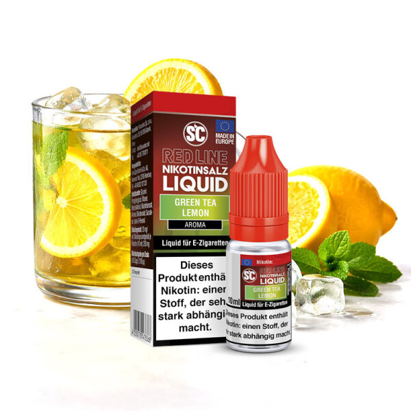 SC Red Line Green Tea Lemon Nikotinsalz Liquid