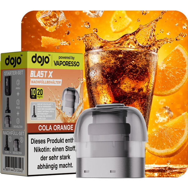 Vaporesso Dojo Blast X Nachfüllbehälter Cola Orange 10ml 20mg